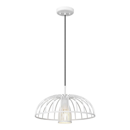 Valencia 1 Light Texture White Pendant