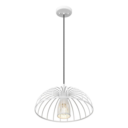Valencia 1 Light Texture White Pendant