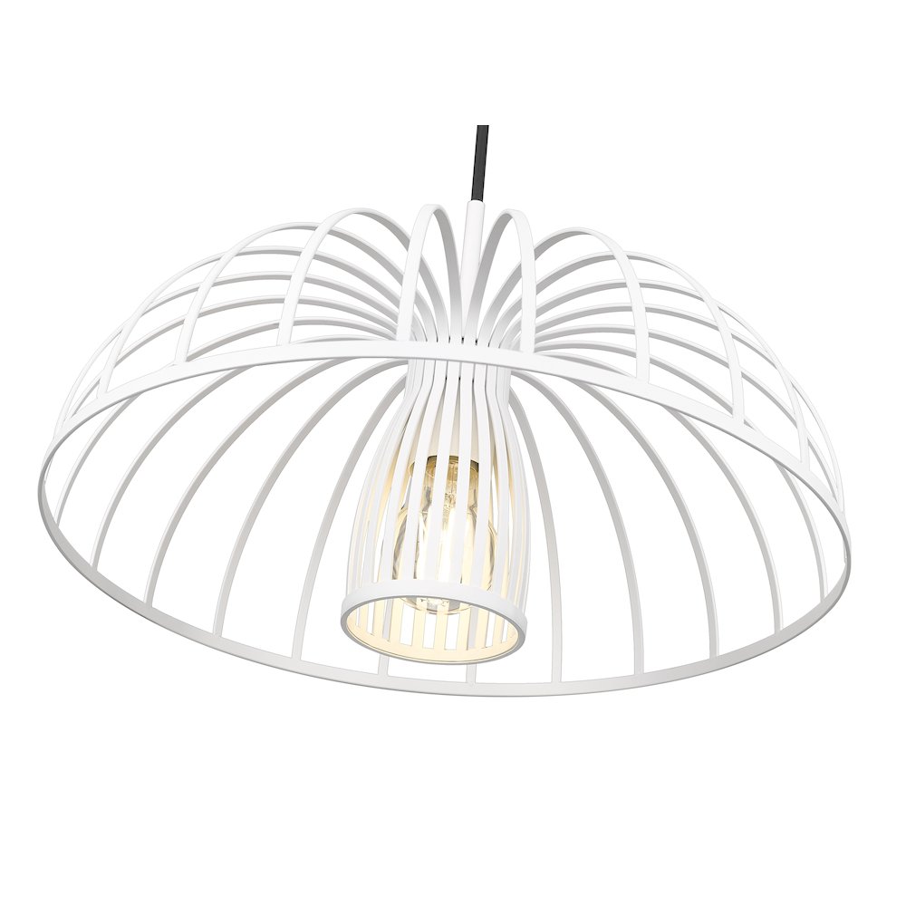 Valencia 1 Light Texture White Pendant