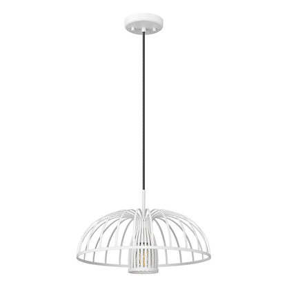 Valencia 1 Light Texture White Pendant