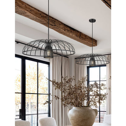 Valencia 1 Light Matte Black Pendant