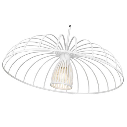 Valencia 1 Light Texture White Pendant
