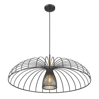 Valencia 1 Light Matte Black Pendant
