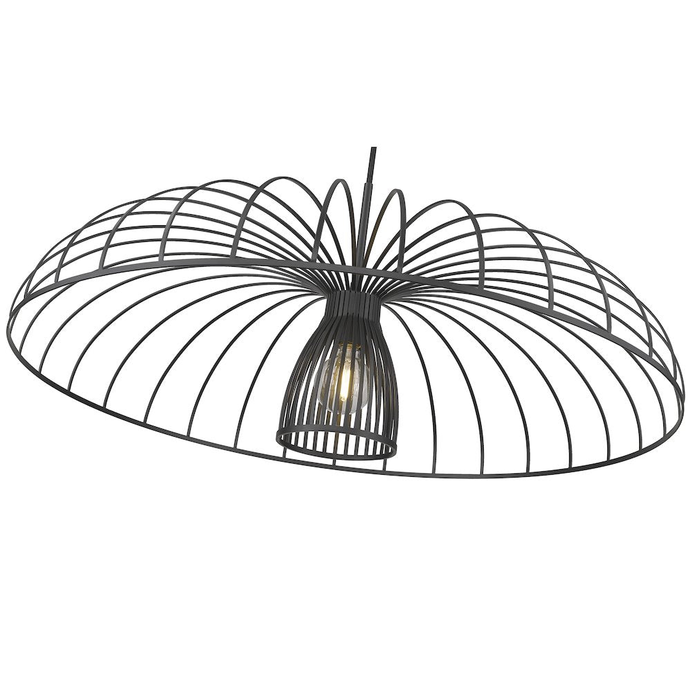 Valencia 1 Light Matte Black Pendant