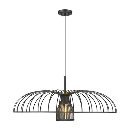Valencia 1 Light Matte Black Pendant