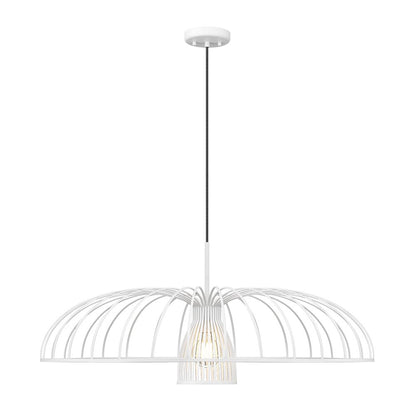 Valencia 1 Light Texture White Pendant