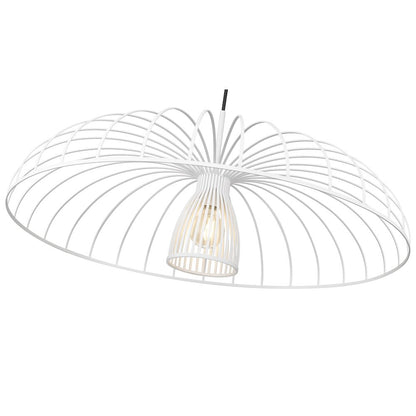 Valencia 1 Light Texture White Pendant