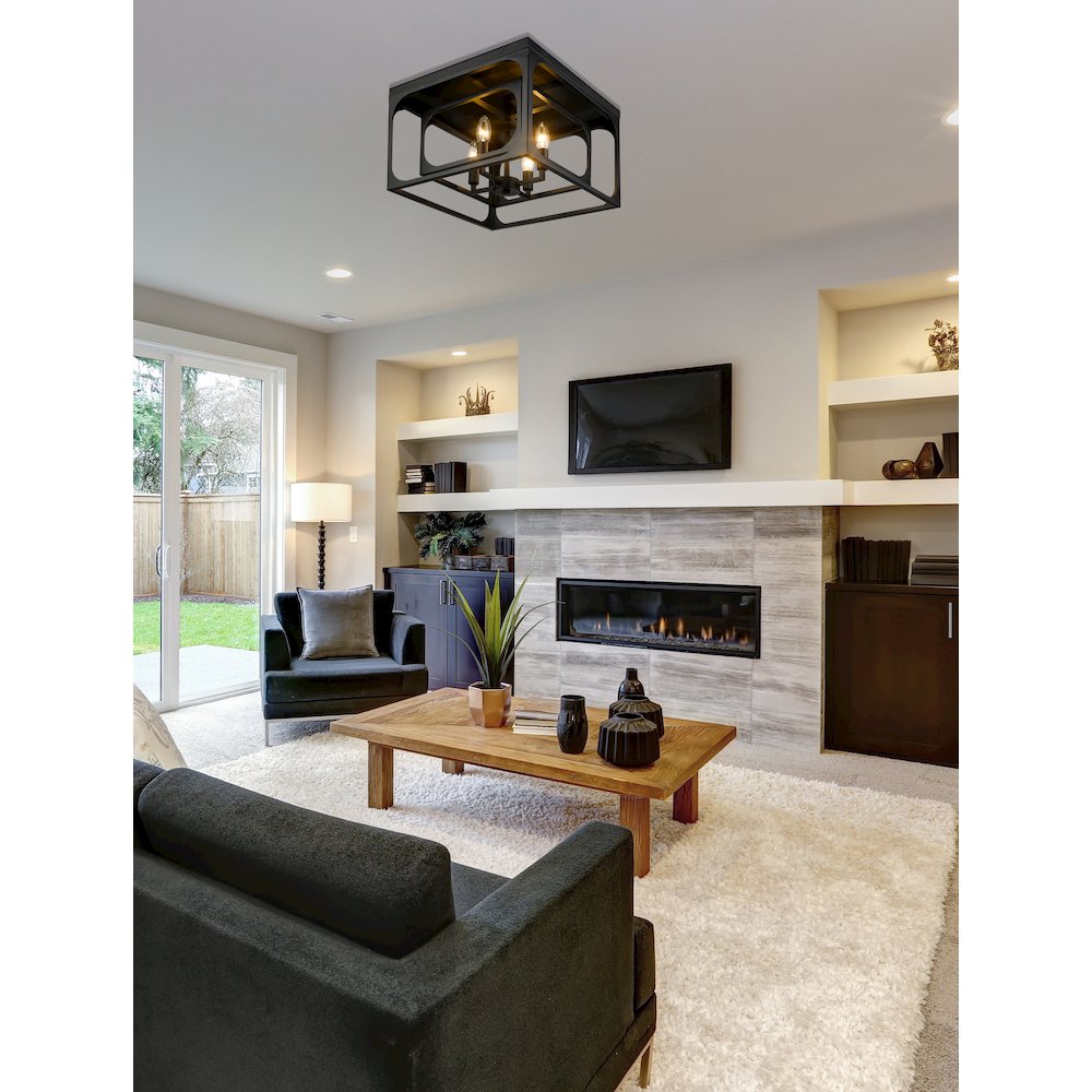Z-Lite 4 Light Flush Mount