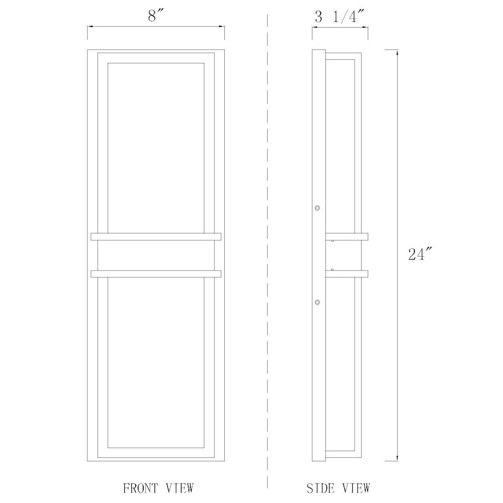 Z-Lite 2 Light Outdoor Wall Light