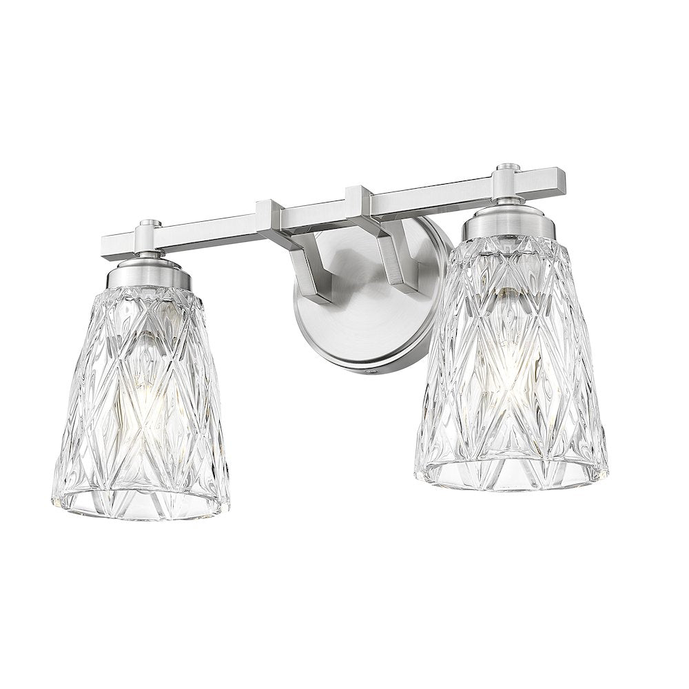 Z-Lite 2 Light Vanity, Brushed Nickel