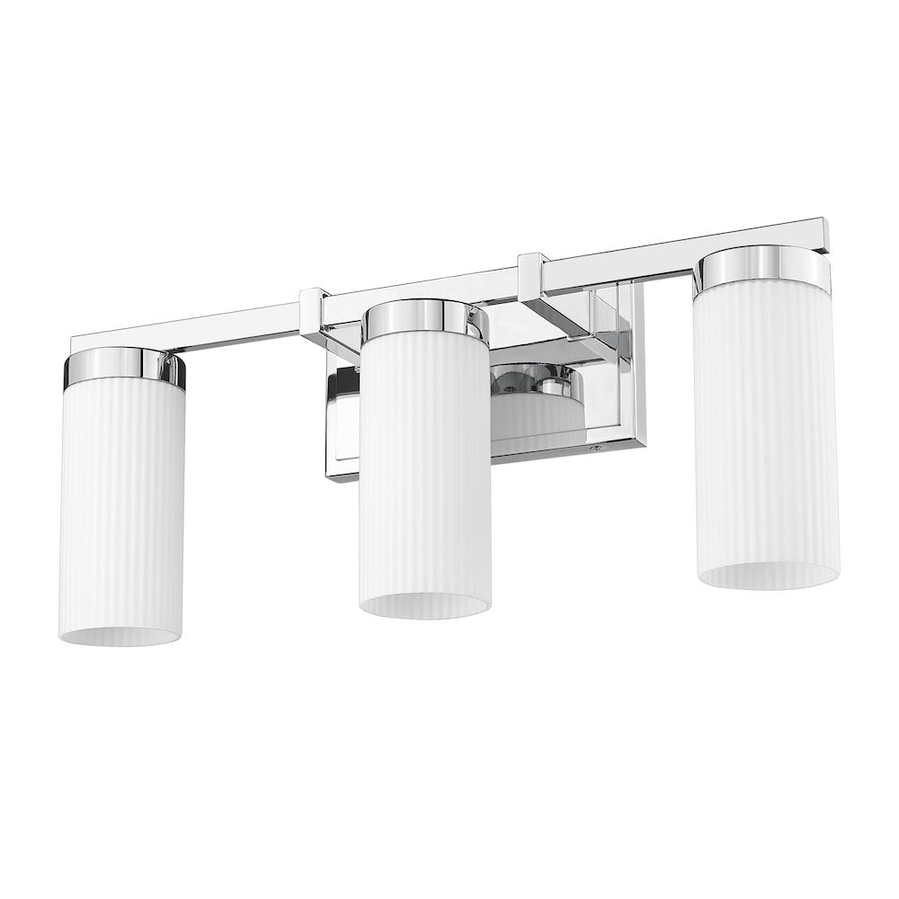 Z-Lite Danica 3 Light Vanity in Chrome color, Steel frame