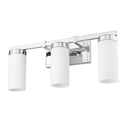 Z-Lite Danica 3 Light Vanity in Chrome color, Steel frame