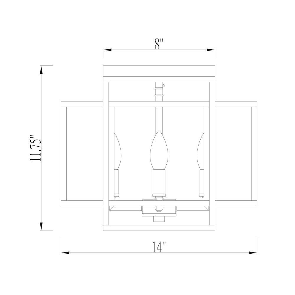 Z-Lite 4 Light Flush Mount