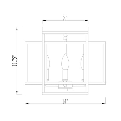 Z-Lite 4 Light Flush Mount