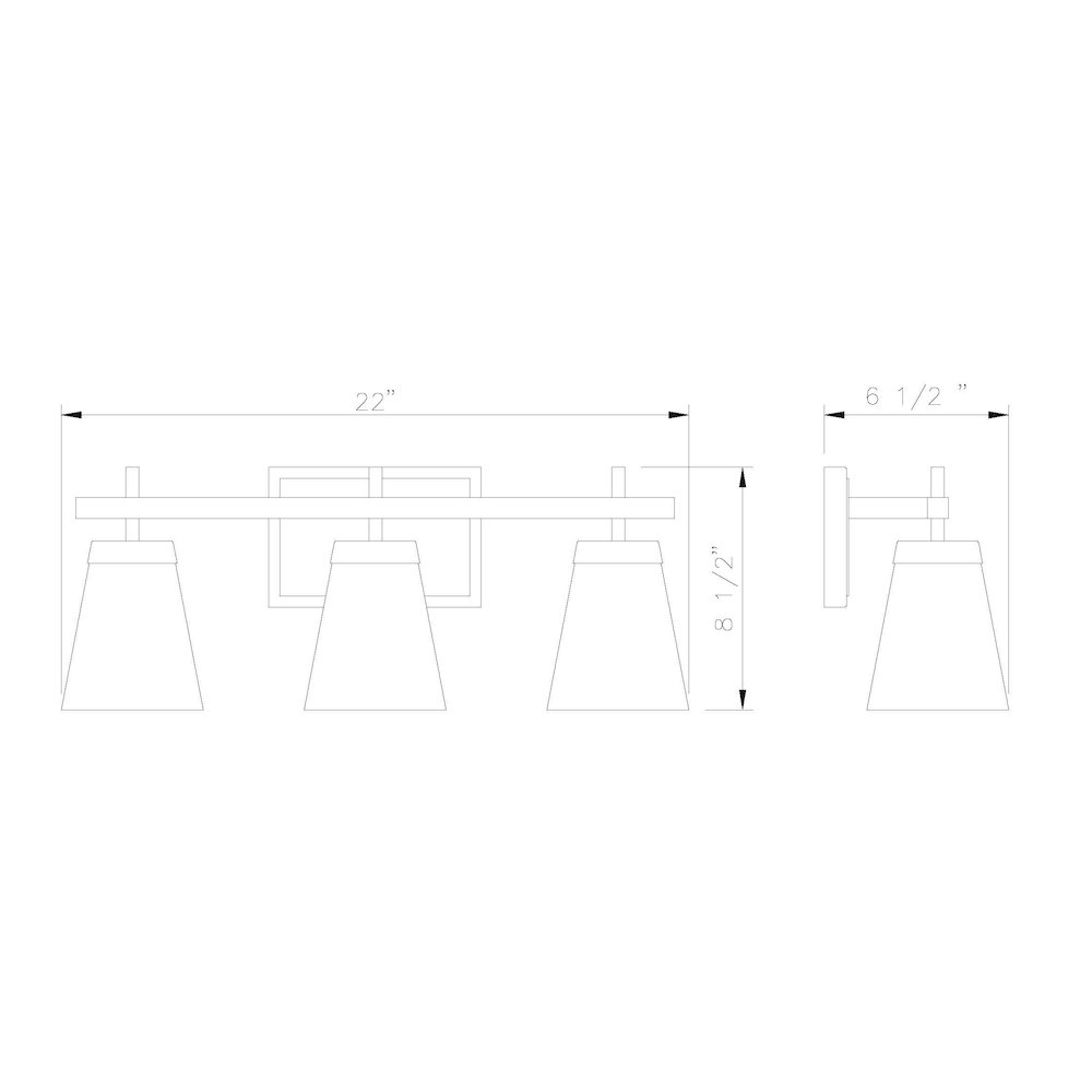 Z-Lite 3 Light Vanity