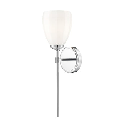 Z-Lite Oren 1 Light Wall Sconce in Chrome  color, Steel frame