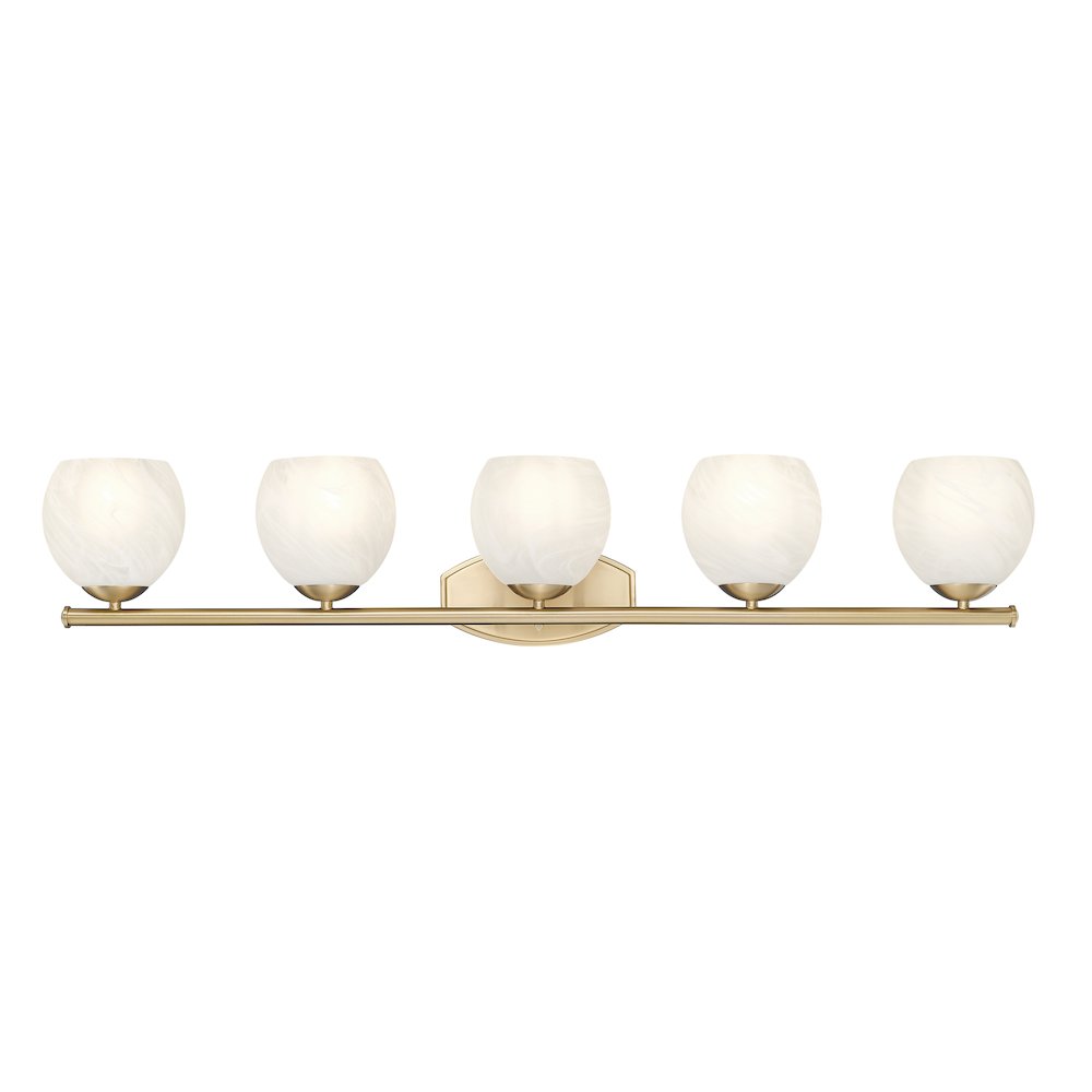 Z-Lite 5 Light Vanity, Modern Gold