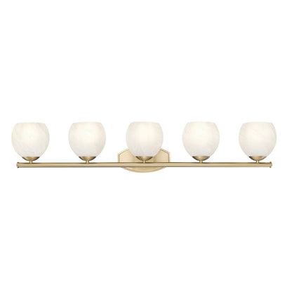 Z-Lite 5 Light Vanity, Modern Gold