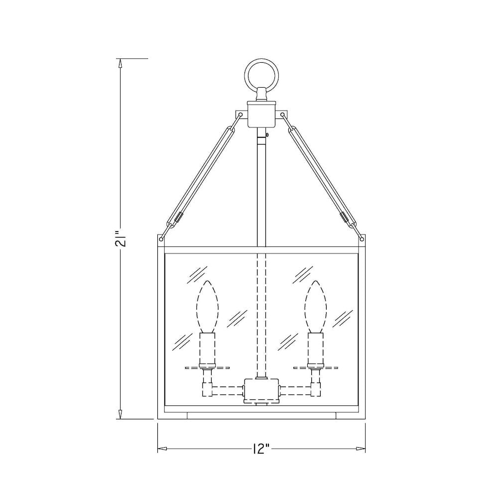 Z-Lite 4 Light Pendant