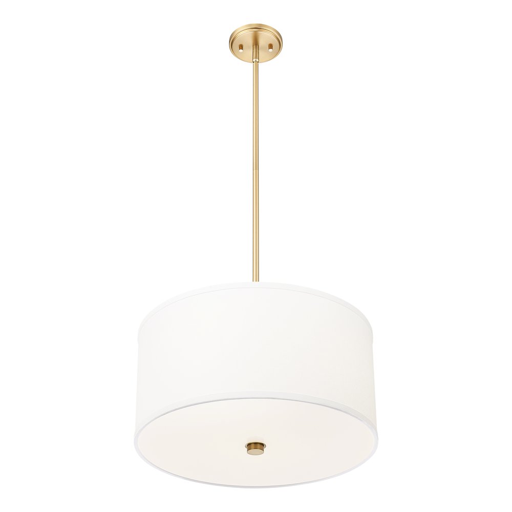 Z-Lite 1 Light Pendant, Modern Gold