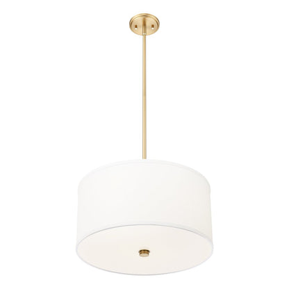 Z-Lite 1 Light Pendant, Modern Gold