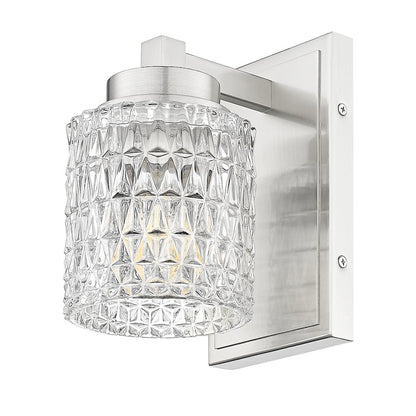 Z-Lite 1 Light Wall Sconce, Brushed Nickel