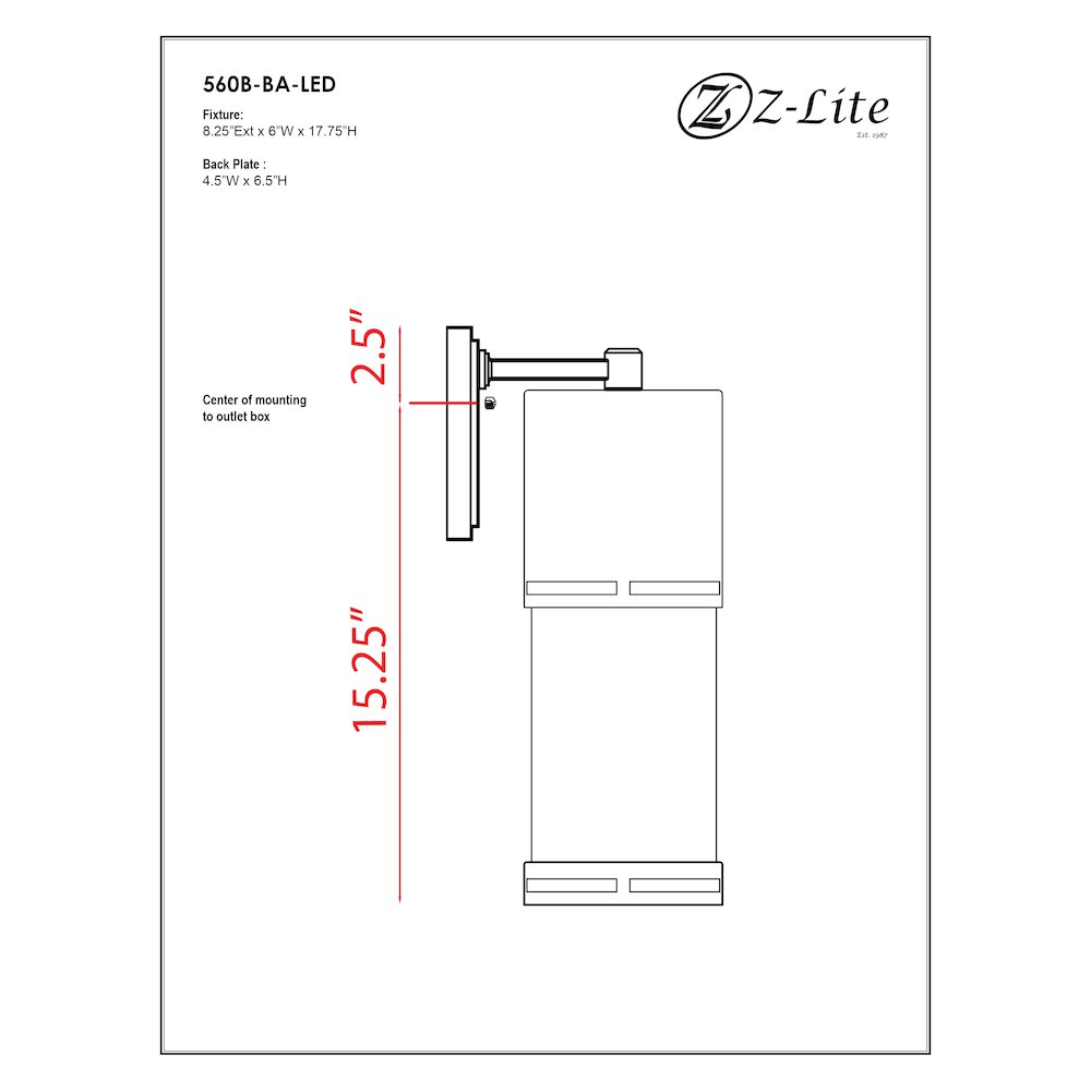 Z-Lite 1 Light Outdoor Wall Light