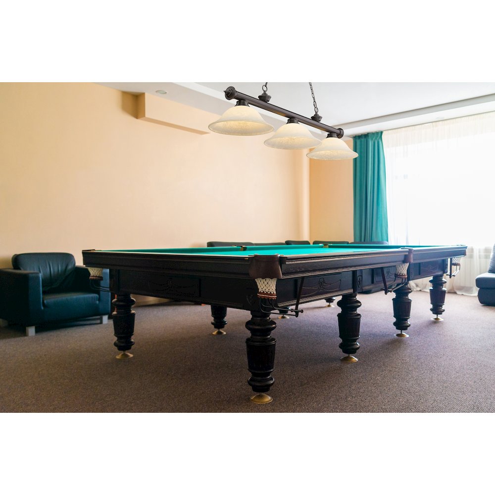 Z-Lite Cordon 3 Light Billiard, Steel Frame, Golden Mottle Shade Color