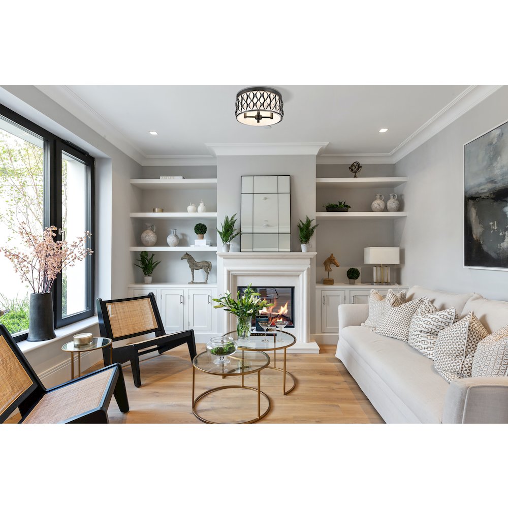 Z-Lite 4 Light Flush mount