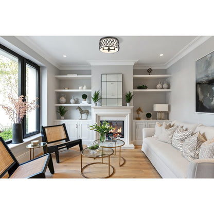 Z-Lite 4 Light Flush mount