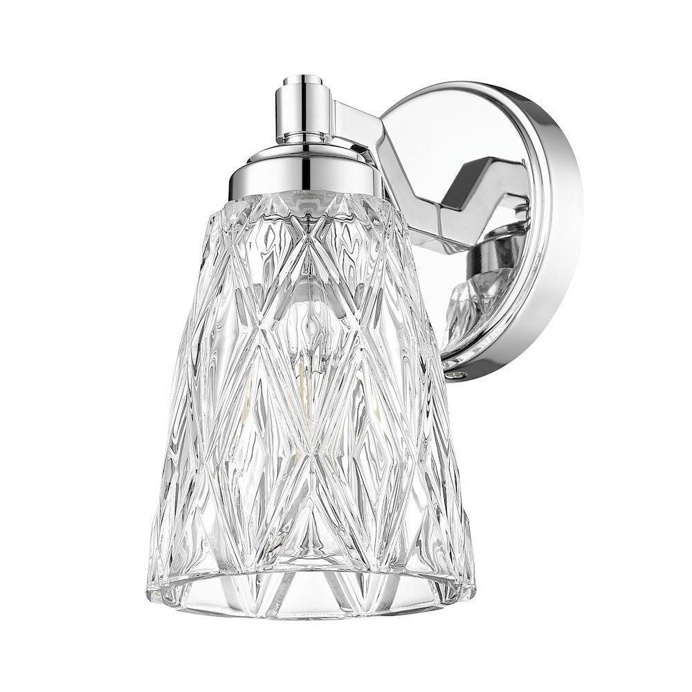 Z-Lite 1 Light Wall Sconce, Chrome
