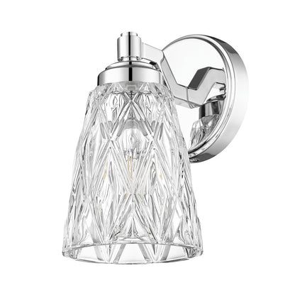 Z-Lite 1 Light Wall Sconce, Chrome
