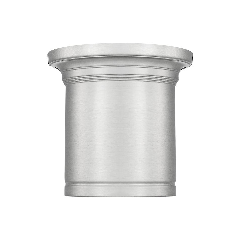 Z-Lite 1 Light Flush Mount, Brushed Nickel