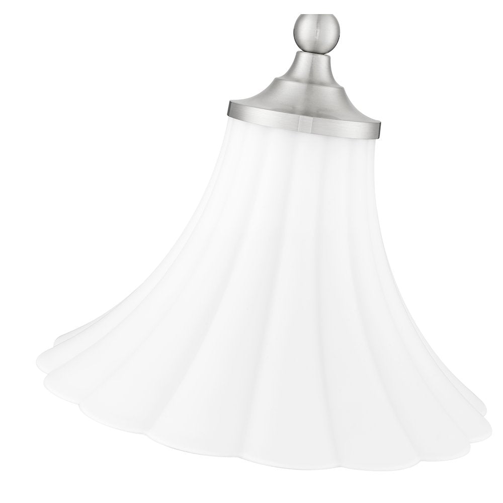 Z-Lite 1 Light Pendant, Brushed Nickel