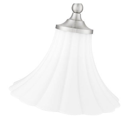 Z-Lite 1 Light Pendant, Brushed Nickel