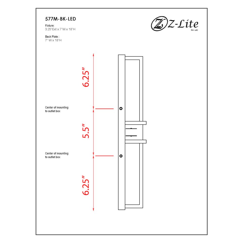 Z-Lite 2 Light Outdoor Wall Light