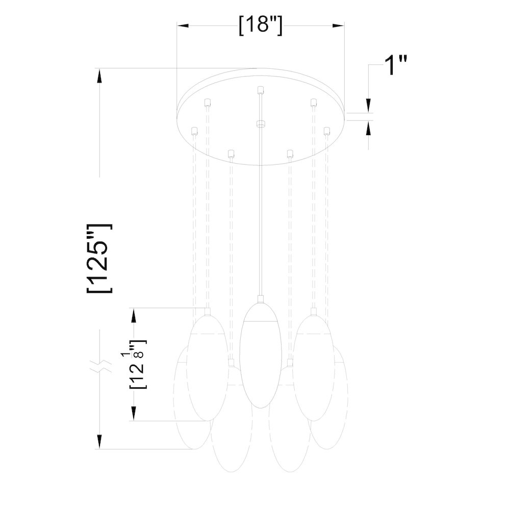 Z-Lite 7 Light Chandelier
