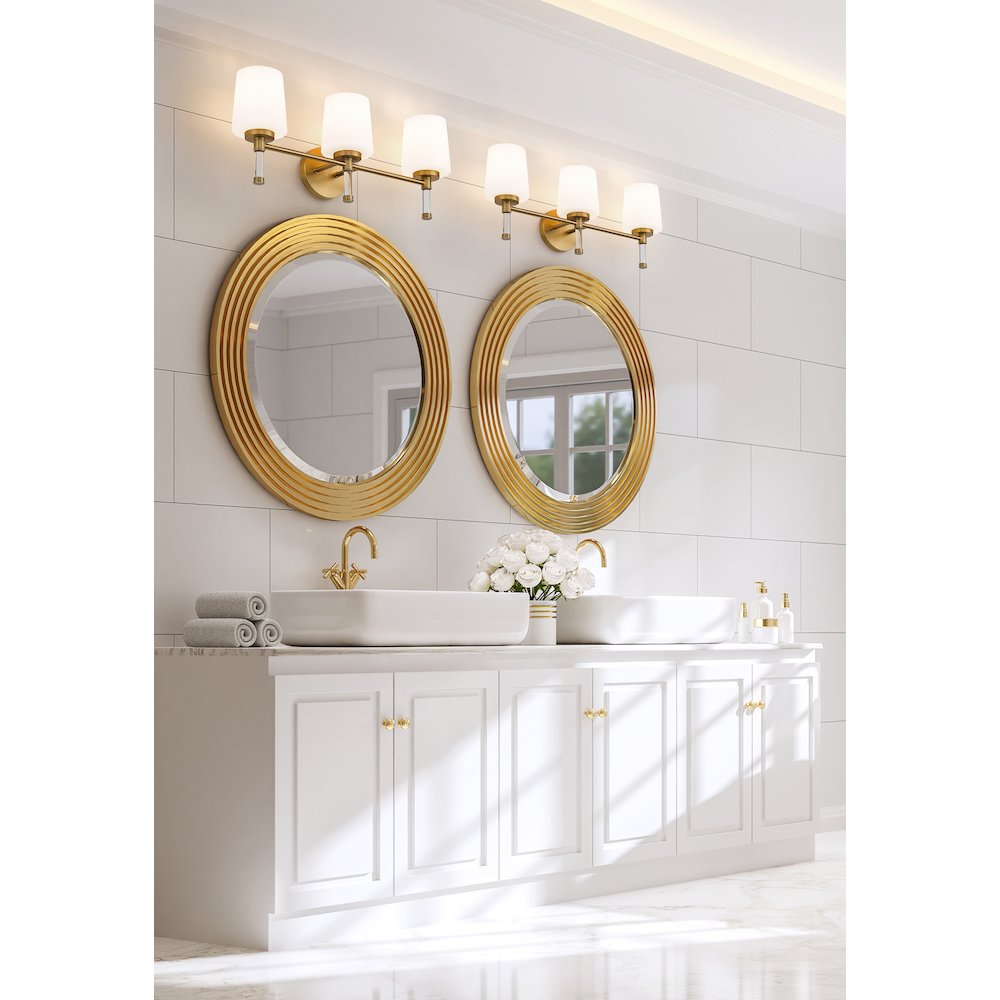 Z-Lite 3 Light Vanity, Modern Gold