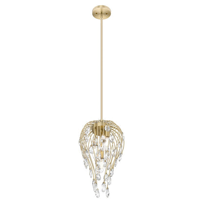 Z-Lite 3 Light Pendant, Modern Gold