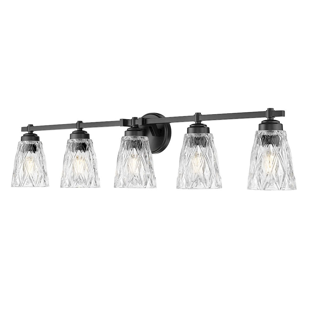 Z-Lite 5 Light Vanity, Matte Black