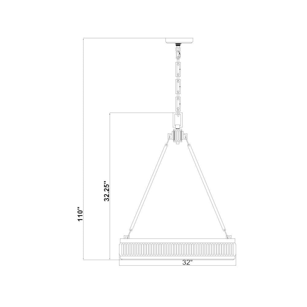 Z-Lite 3 Light Pendant, Satin Nickel