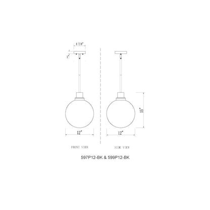Z-Lite 1 Light Outdoor Pendant