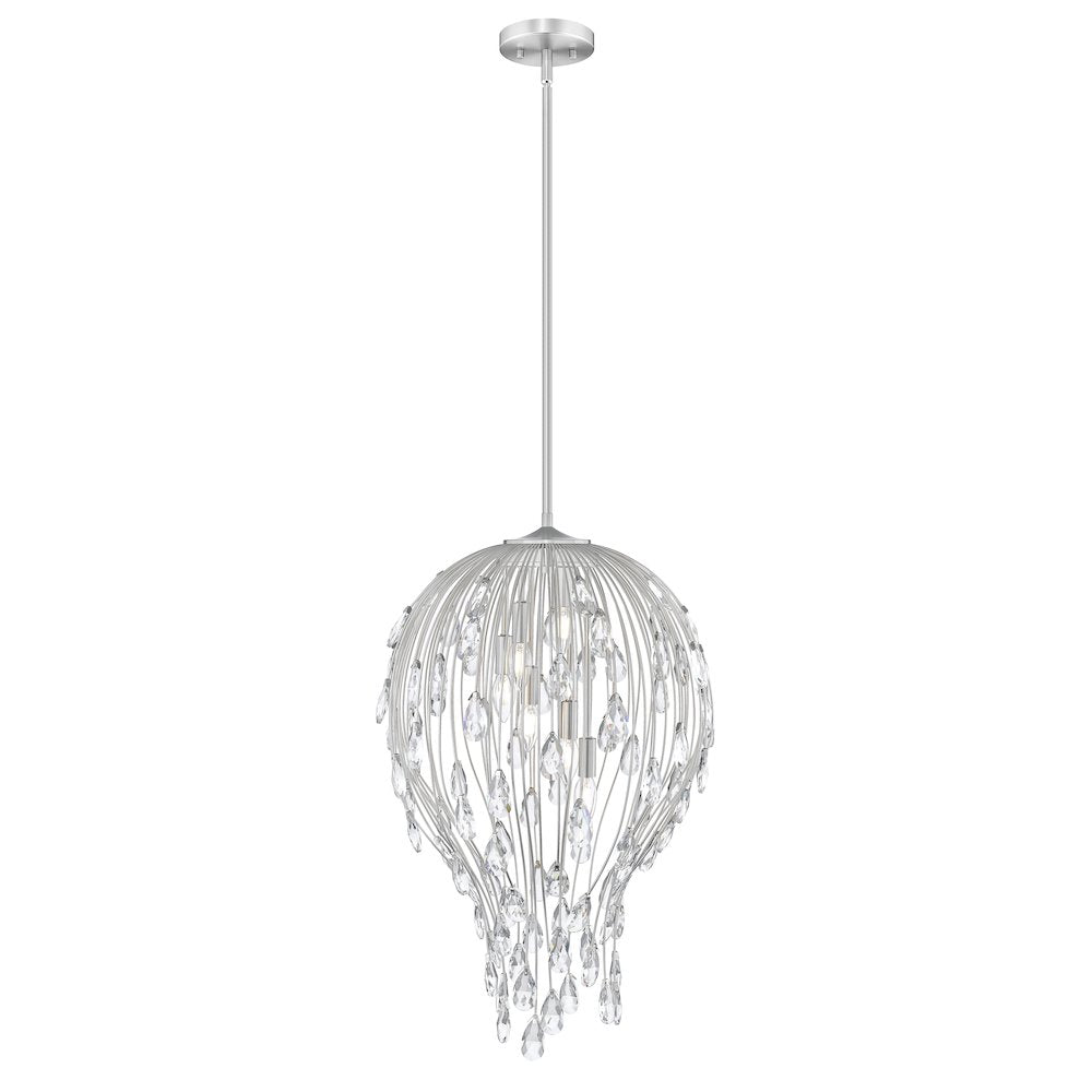 Z-Lite 6 Light Pendant, Brushed Nickel