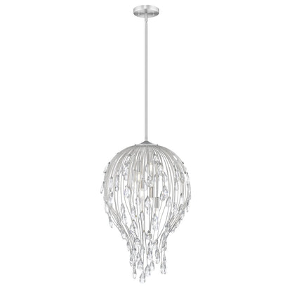 Z-Lite 6 Light Pendant, Brushed Nickel