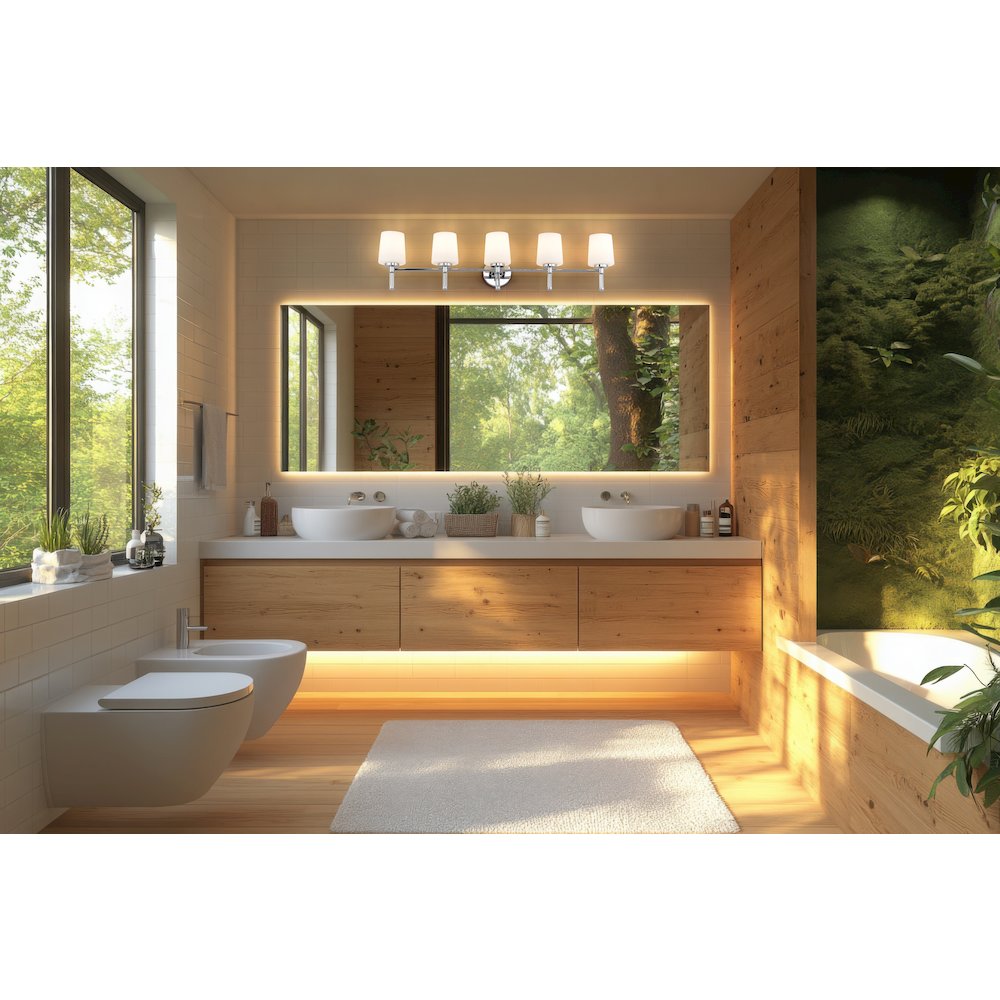 Z-Lite 5 Light Vanity, Chrome