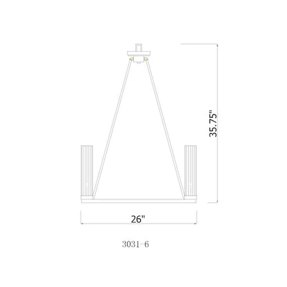 Z-Lite 6 Light Chandelier