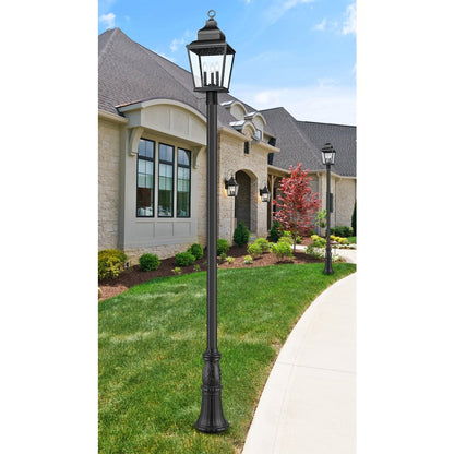 Z-Lite 3 Light Outdoor Post Mounted Fixture, Sand Black