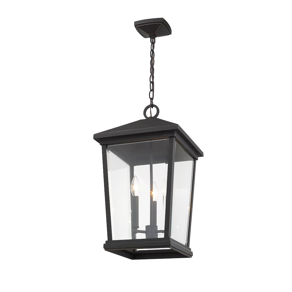 Z-Lite 3 Light Outdoor Chain Mount Ceiling Fixture