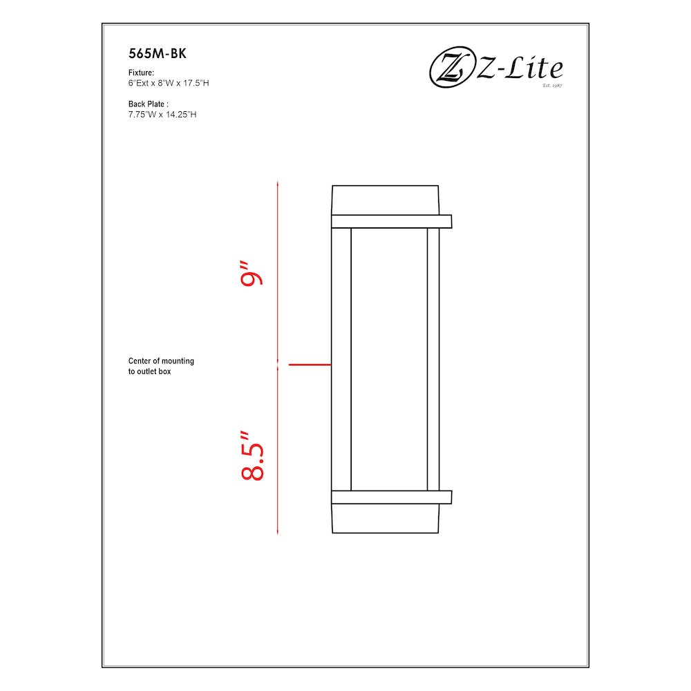 Z-Lite 1 Light Outdoor Wall Light
