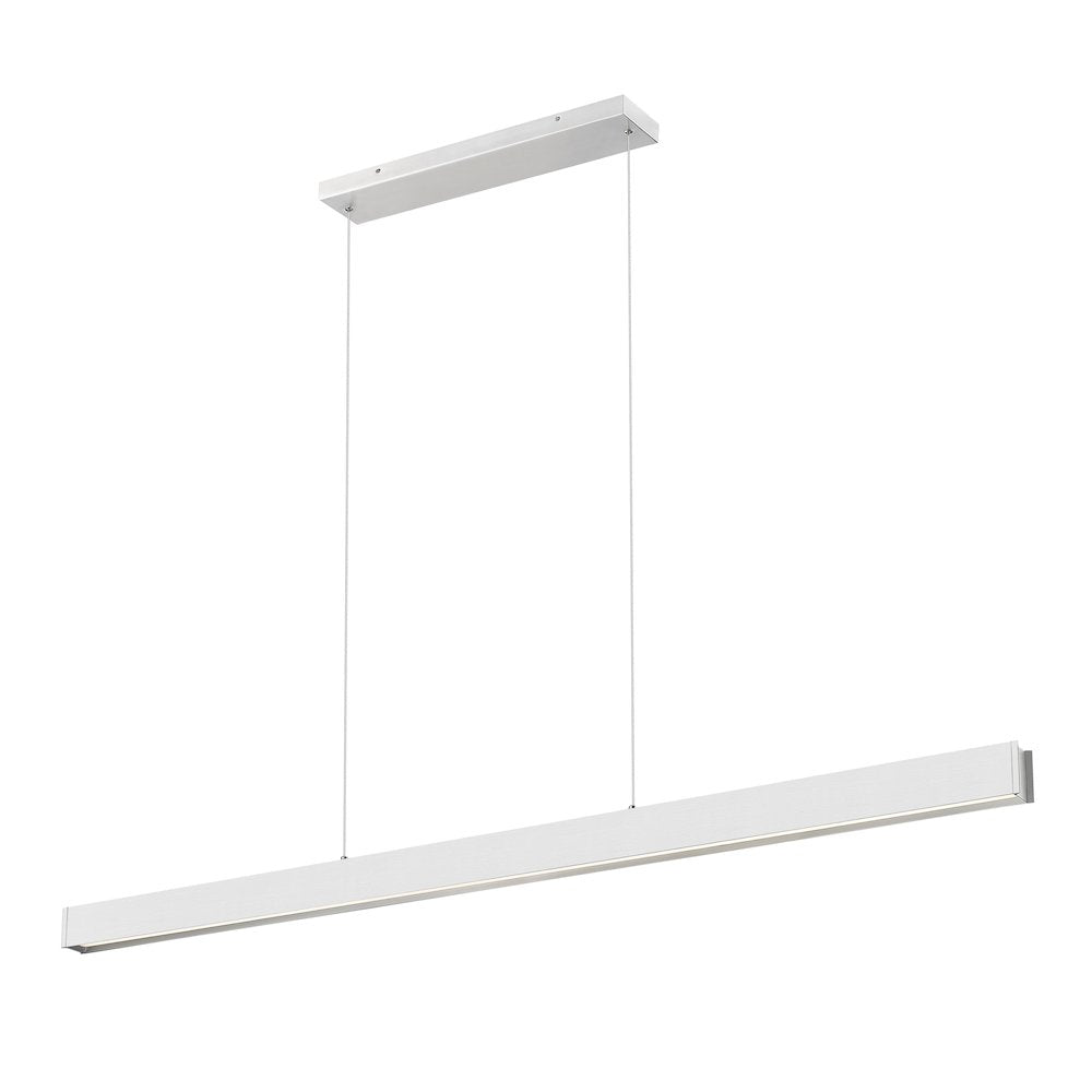 Z-Lite 1 Light Linear Chandelier, Brushed Nickel